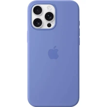 Чехол для iPhone Apple iPhone 16 Pro Max Silicone Case with MagSafe - Periwinkle (MDH04ZM/A): Цвет голубой