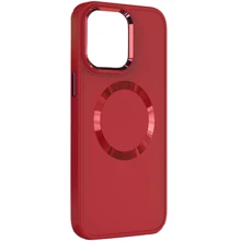 Чехол для iPhone TPU Case Bonbon Metal Style with MagSafe Red for iPhone 15 Pro Max: Цвет красный