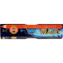 Олівці кольорові KOH-I-NOOR MAGIC, 6 шт. (340800): Тип кольорові