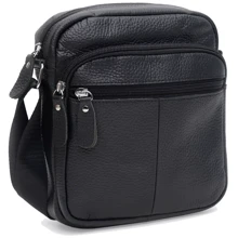 Мужская сумка через плечо Keizer черная (K10080bl-black): Пол Мужской