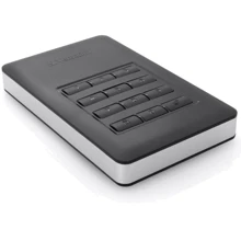 Внешний жесткий диск Verbatim KeyPad 1 TB (53401): Размеры, мм 123.5x76x11