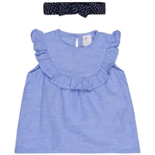 Блуза 6663608 H & M 80 см блакитна: Стать дівчинка