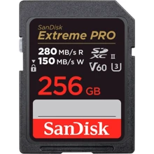 Карта пам'яті SanDisk 256GB SDXC Class 10 UHS-II U3 V60 Extreme Pro (SDSDXEP-256G-GN4IN): Тип карти SDXC