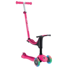 Самокат детский Globber GO-Up Sporty Lights пурпурно-розовый (452-610-4): Количество колес 3
