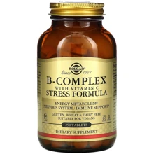 Solgar B-Complex with Vitamin C Stress Formula, 250 Tab Комплекс витаминов В+С стресс формула: Форма выпуска Таблетки
