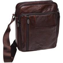 Чоловіча сумка планшет Borsa Leather коричнева (K18450-brown): Стать Чоловік
