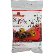 Оливки MIX Olives kalamata & Green 80 г (WT3477): Вес нетто 80 г