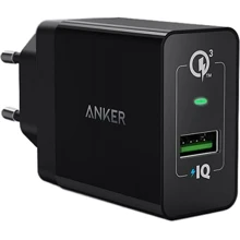 Зарядний пристрій ANKER Wall Charger USB PowerPort+ Black (A2013L11): Особливості Быстрая зарядка