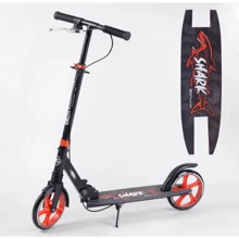 Самокат алюминиевый Best Scooter SHARK красный (15250): Количество колес 2