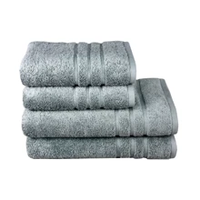 Полотенце Maisonette Micro Touc серый 70х140 см (8699965114178): Тип махровое полотенце