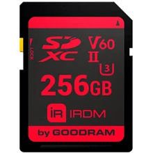 Карта пам'яті GOODRAM 256GB IRDM SDXC V60 UHS-II U3 (IR-S6B0-2560R11): Тип карти SDXC