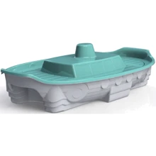 Детская песочница Корабль Doloni Toys 137х72х76 см серо-бирюзовая (03355/4): Производитель DOLONI TOYS