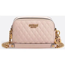 Женская сумка кросс боди GUESS MAILA CAMERA BAG бежево-розовая (HWQB8661140-NUD): Пол Женский