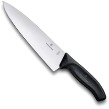 Кухонный нож Victorinox SwissClassic Carving 20см черный (6.8063.20): Лезвие нержавеющая сталь