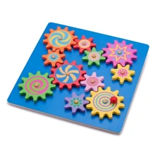 Дерев'яна головоломка New Classic Toys з механізмом, що обертається 30×30×3 см (10525): Тип детская головоломка