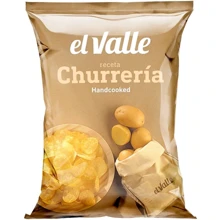 Чипсы картофельные El Valle Churrería традиционные 160 г (8437001001705): Вес нетто 160 г