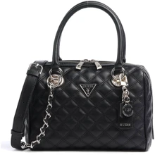 Жіноча сумка саквояж Guess Cessily Box Satchel чорна (HWEV7679050-BLA): Стать Женский