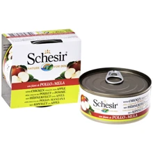 Натуральные консервы для собак Schesir Chicken Аpple филе курицы с яблоком в желе, 150 г: Тип Консервы