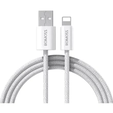 Кабель Romoss USB Cable to Lightning CB1234 5V 2.4A 2m White (CB1234-831-714H): Тип USB Cable - Lightning