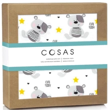 Наматрасник непромокаемый Cosas Water Sheet Bear Teddy Grey 70х120 (4822052070963): Тип крепления На резинках