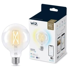 Умная лампочка WiZ, E27, 7W, 60W, 806Lm, G95, 2700-6500, Wi-Fi: Тип цоколя E27