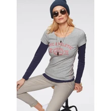 Комплект (футболка+лонгслив) KangaROOS 12566804 L-XL синий: Состав Хлопок