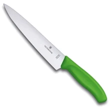Кухонний ніж Victorinox SwissClassic Carving 19см зелений в блістері (6.8006.19L4B): Лезо Нержавеющая сталь
