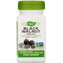 Nature's Way, Black Walnut, Hulls, 500 mg, 100 Capsules (NWY-10600): Форма выпуска Капсулы