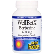 Natural Factors WellBetX Berberine 500 mg 60 Caps (NFS-03544): Форма выпуска Капсулы