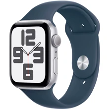 Apple Watch SE 2 2023 44mm GPS Silver Aluminum Case with Storm Blue Sport Band - M/L (MREE3) UA: Розмір 44mm