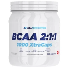 Аминокислота для спорта Allnutrition BCAA 2-1-1 1000 XtraCaps 360 caps / 60 servings: Вкус Без вкуса