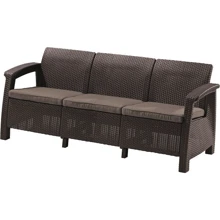 Софа Allibert Corfu love seat max коричневая (3253929120770): Вид Лавка