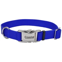 Ошейник Coastal Titan Buckle для собак нейлон синий 2.5x46-66 см: Производитель Coastal