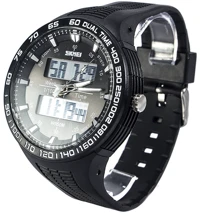Наручний годинник Skmei 1066 Black: Стиль спортивний