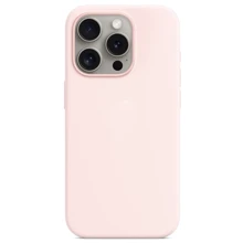 Чохол для iPhone Monblan Silicone Case MagSafe Light Pink for iPhone 15 Pro: Колір розовый