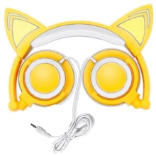 Светящиеся наушники с кошачьими ушками UFT BL108 Yellow: Производитель UFT