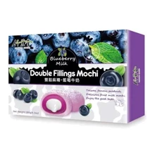 Десерт рисовый Bamboo House Mochi с молочно-черничной начинкой 180 г (4710623830705): Вес нетто 180 г