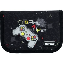 Пенал без наполнения Kite Game 4 Life K22-622-4, 1 отделение, 2 отворота: Год выпуска коллекции 2022