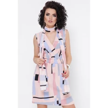 Сукня FashionUp PL-1630E-44 44 різнобарвне повсякденне до середини стегна: Склад поліестер, Шовк, Еластан
