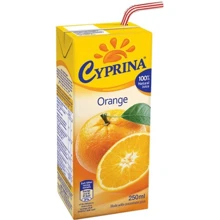 Сок апельсиновый Cyprina Orange Juice, 0.25л (52920905): Объем, л 0.25