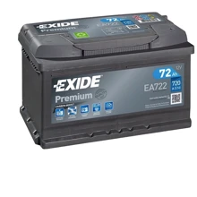 Exide Premium 6СТ-72 Н Євро (EA722): Ємність, Ач 72