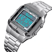 Наручний годинник Skmei Illuminator Silver 1381: Стиль Спортивный