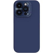 Чехол для iPhone Nillkin Silicone LensWing Magnetic Blue for iPhone 15 Pro: Цвет синий