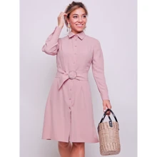 Платье Petite by GrandUA Таля PETITE 40 бежевое повседневное до середины бедра: Состав Эластан, Полиэстер