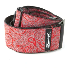 Гітарний ремінь DUNLOP D6711 Jacquard Paisley Red Strap: Виробник Dunlop