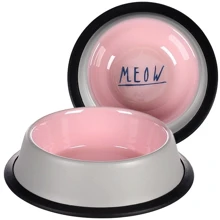 Эмалированная миска Flamingo Nell Antislip для котов 200 мл (59147): Тип Миски