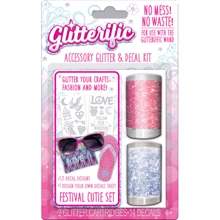 Игровой набор для юного дизайнера GLITTERIFIC - ПОП-ЗВЕЗДА (блёстки в ассортименте, наклейки): Производитель Glitterific