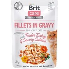 Brit Care Adult Cat Fillets in Gravy Turkey&Salmon pouch 85 г: Тип вологий корм