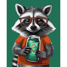 Картина по номерам Идейка Милый енот ©art_selena_ru 40х50 см (KHO6525): Производитель Идейка