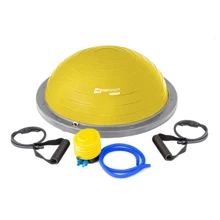 Степ платформа и балансировочная платформа Hop-Sport Bosu HS-L058 yellow: Вид Балансировочная полусфера